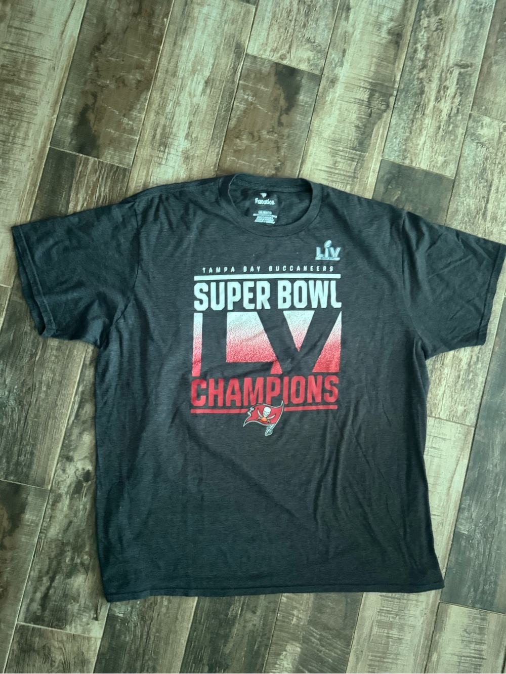 Fanatics Black Tampa Bay Buccaneers Super Bowl LV Champions T-Shirt